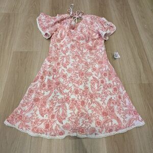 B Darlin Nwt Pink Floral Mini Dress Size 11/12